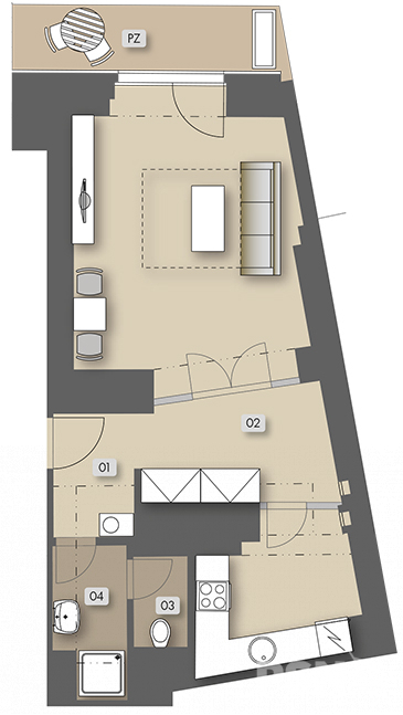 Přípotoční 35 - nehousing unit atelier No. 1