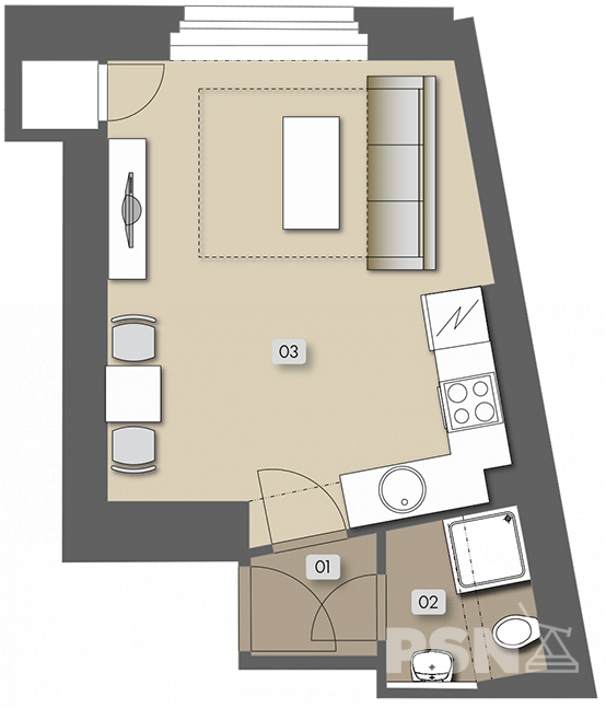 Přípotoční 35 - nehousing unit atelier No. 11