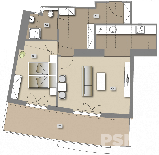 Přípotoční 35 - flat no. 63