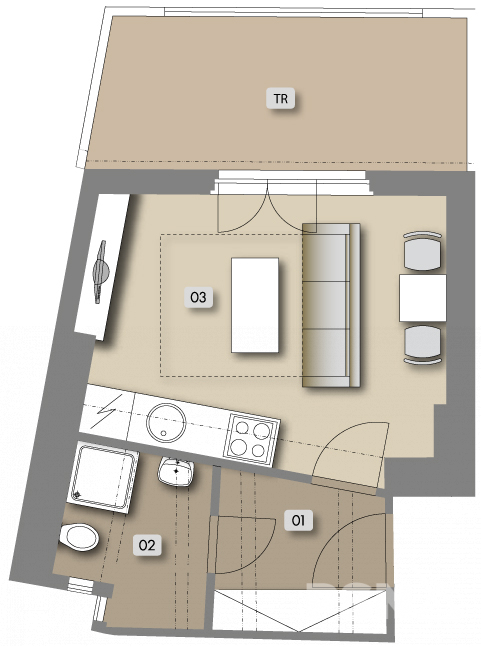 Přípotoční 35 - housing unit No. 64